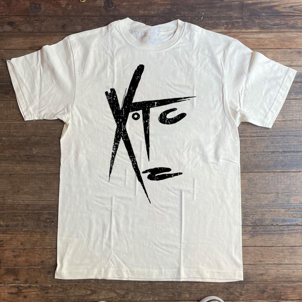 Новая Популярная Белая Футболка Группы XTC Хлопок Полный Размер Унисекс Унисекс Футболка
