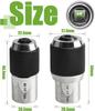 Bestgle Adjustable Socket Set 2 Tap Sockets Drive for Tight Square Wrench or Power Tool Threading Adapter, (Large + Small), 3/8" 6-1/2" Inch,
