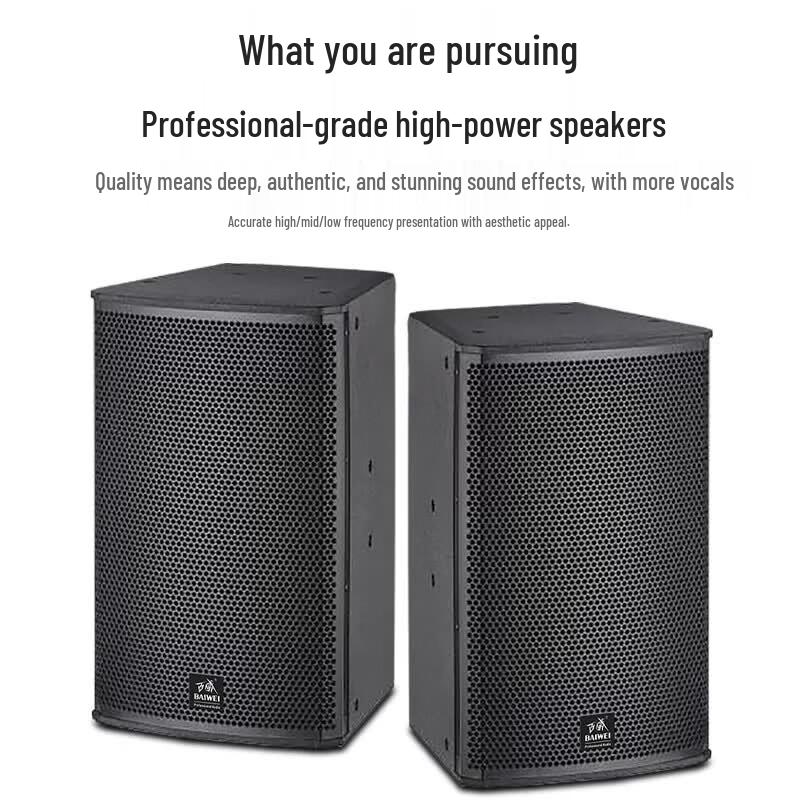 Professional Conference Room Audio System with Wall-Mounted Speakers & Wireless Microphones (CN version)