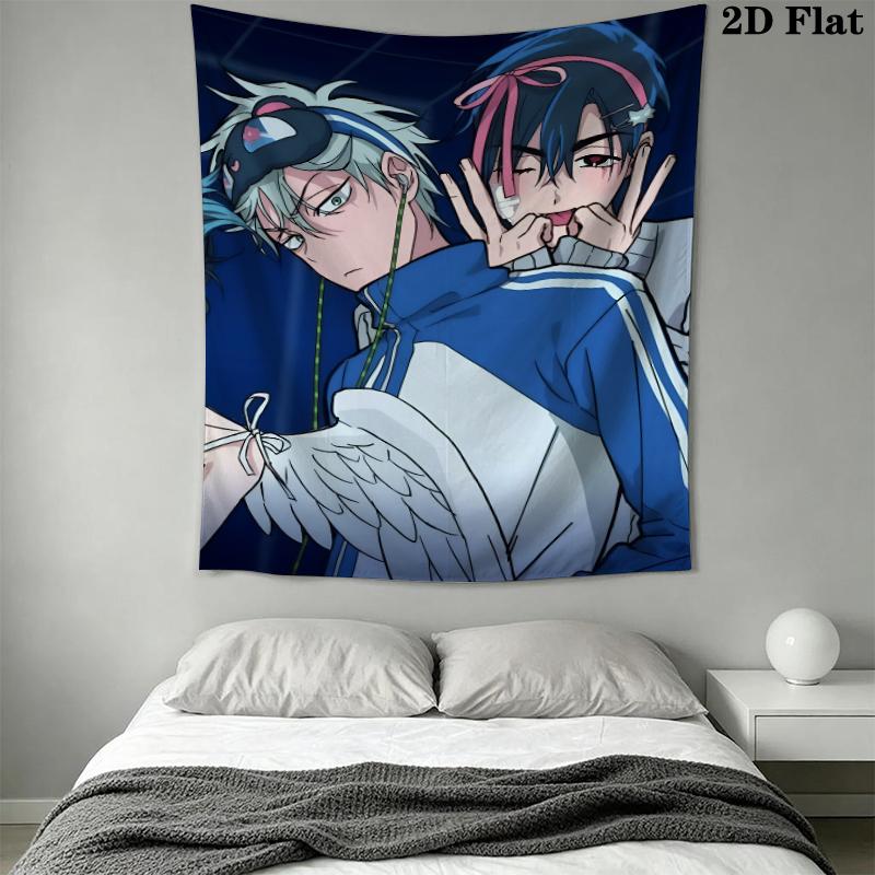 Alien Stage Wall Tapestry Aesthetic Wall Hanging Printed Fabric Blanket Decorative Tapestries for Bedroom Living Room Home Decor