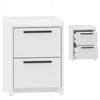 Altivo 2Sw Bedside Table, White, Small Chest Of Drawers, Bedside Table, 2 High Drawers
