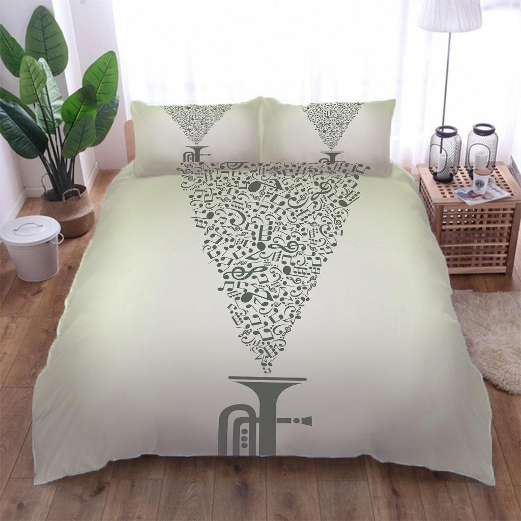 Bedding Set Full 3D Creative Note Patterns Comforter Cover Kids Soft Polyester Duvet Cover, Comforter Cover Kids Boys