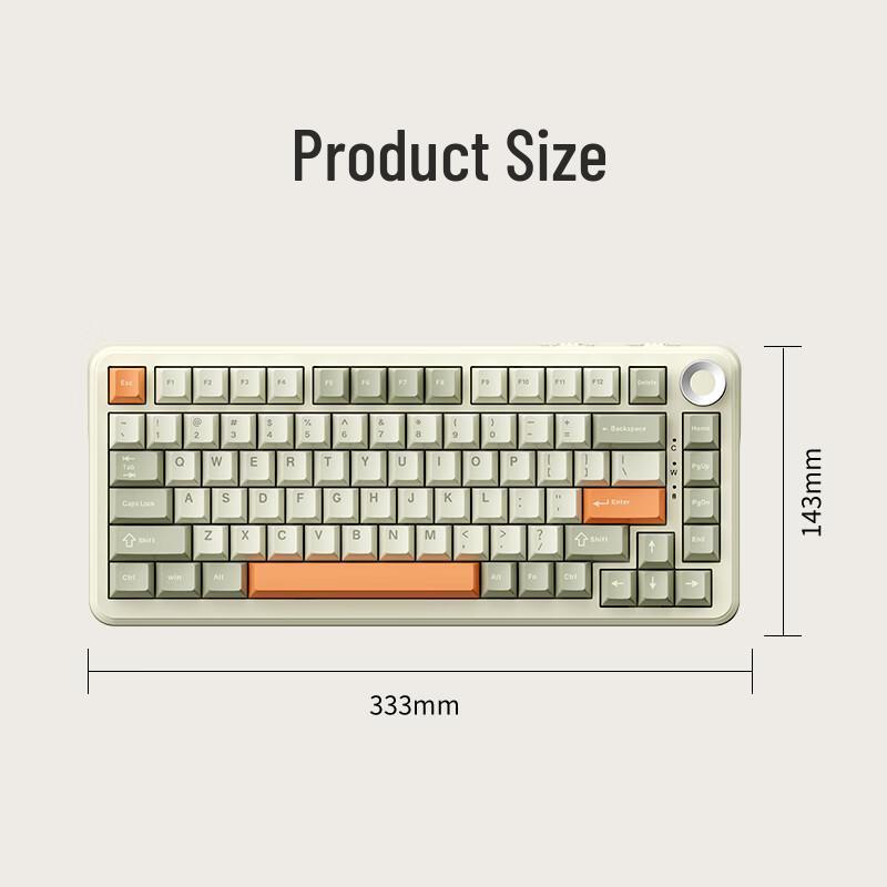 Трехрежимная беспроводная механическая клавиатура Ajazz AK820MAX Gasket с ИИ