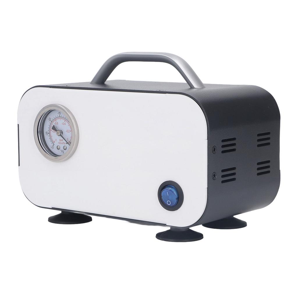 30W Oil Free Oilless Diaphragm Vacuum Pump Low Noise Small Laboratory Filtration Pump 15L min 110‑240V US Plug