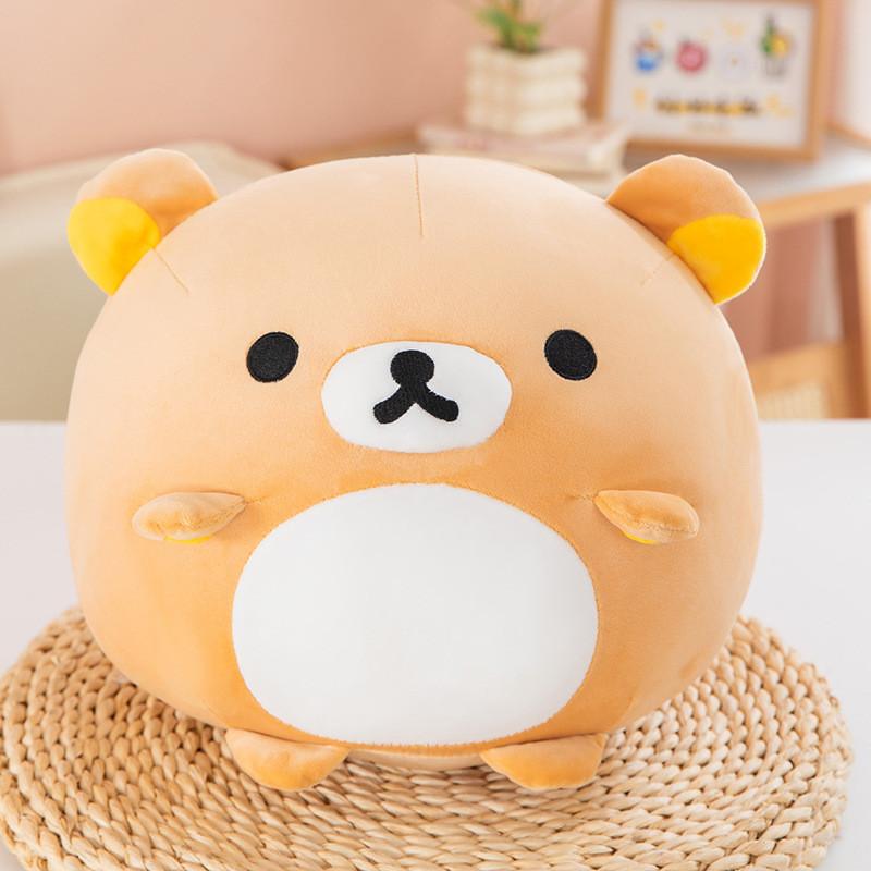 Плюшевая Подушка-Подушка для Кровати Rilakkuma с Мягким Наполнителем из ПП Хлопка для Комфорта Девочек и в Качестве Подарка