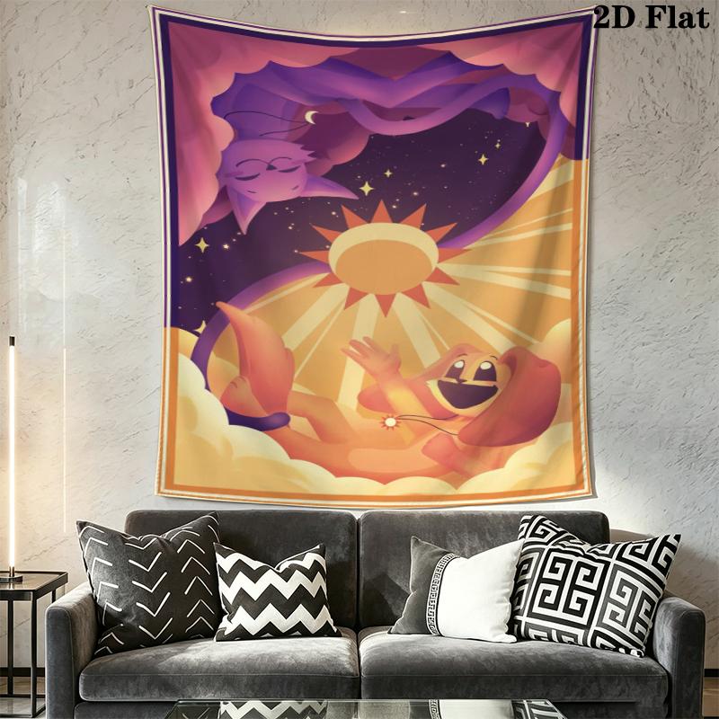 poppy playtime Wall Tapestry Aesthetic Wall Hanging Printed Fabric Blanket Decorative Tapestries for Bedroom Living Room Home Decor