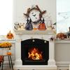 Unique Halloween Witch Broom Decors Stylish Black Witch Broomsticks Display Ornament for Halloween Party Decoration