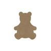 Wooden Bear - GOMILLE - 10 X 8 Cm - 6mm - Brown - Adult - Unisex