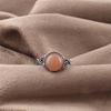 Peach Moonstone Gemstone Jewelry, 925 Solid Sterling Silver Ring, Handmade Gorgeous Silver Ring, For Wedding Gift