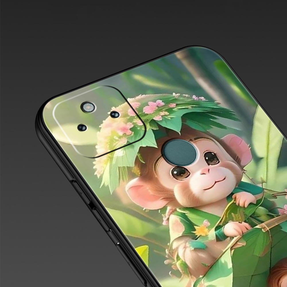 Monkey And Banana Phone Case Cover for Google Pixel 10 9 8 7 6 9A 8A 7A 6A Pro Shockproof Soft TPU 10 Pro XL Shell Fundas Capas