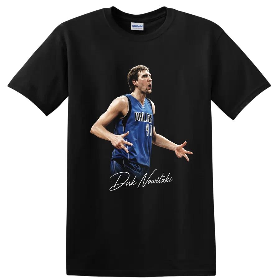 Dirk Nowitzki Dallas Basketball T Shirt Legend Player Tribute Tee