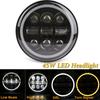 5,75-дюймовая черная светодиодная фара Halo Angel Eyes для Triumph Sportster 1200 883 Street 500 750 5-3/4" проекторная круглая фара
