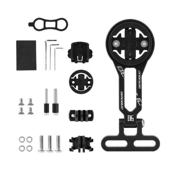 Adjustable Bike Computer Mount Front Cycling Computer Extension Bracket Road Bikes Integrated Handlebar Computer Holder for Garmin Cateye Bryton