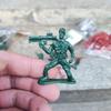 100 шт. Набор моделей солдат Игра Песочница Воин Кукла Сцена боя Пластиковая статическая модель Украшение Солдат Люди Военная модель Дети