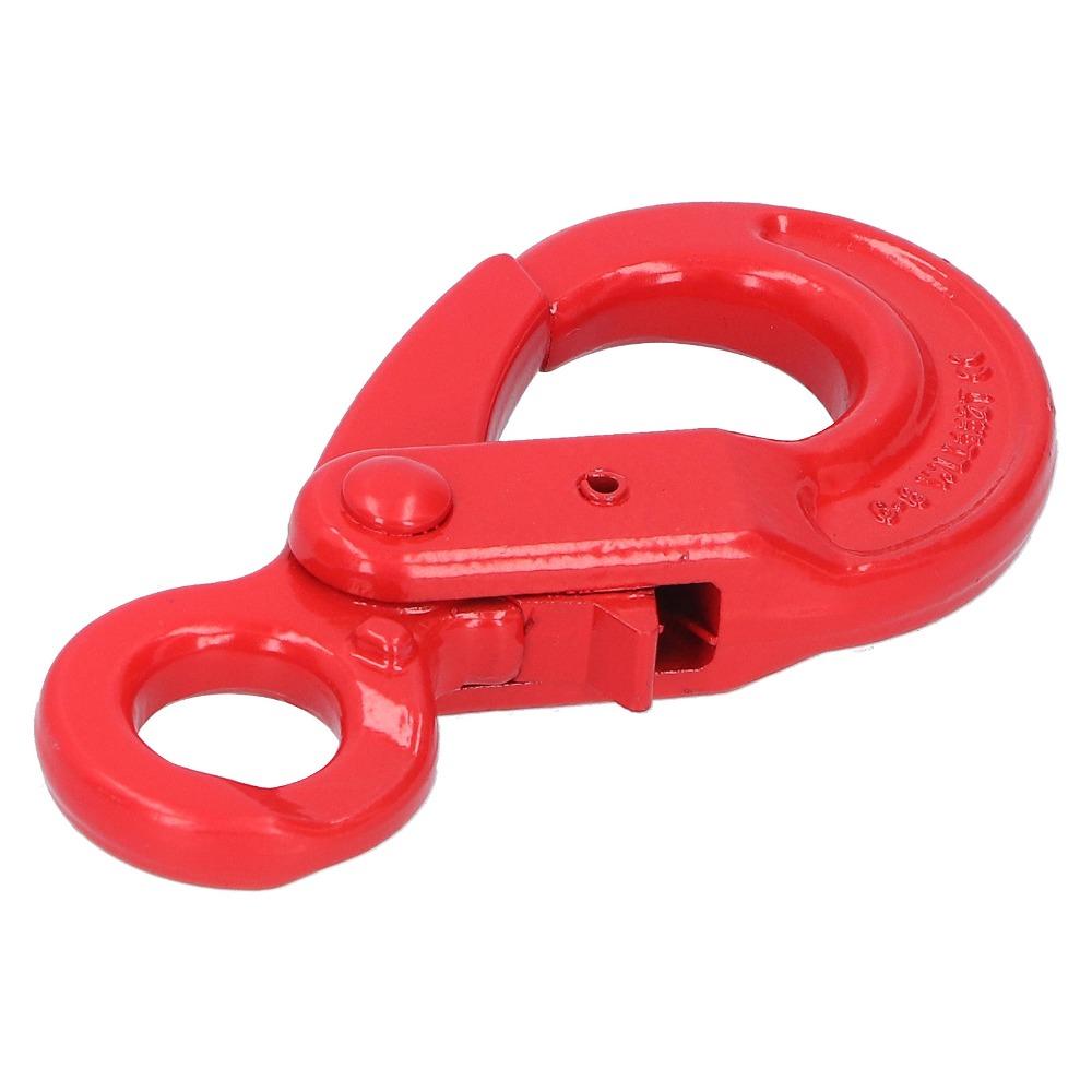 Eye-Type Self-Locking Lifting Hook Alloy Steel Clevis Hook Safety Lock Slip Hook Port