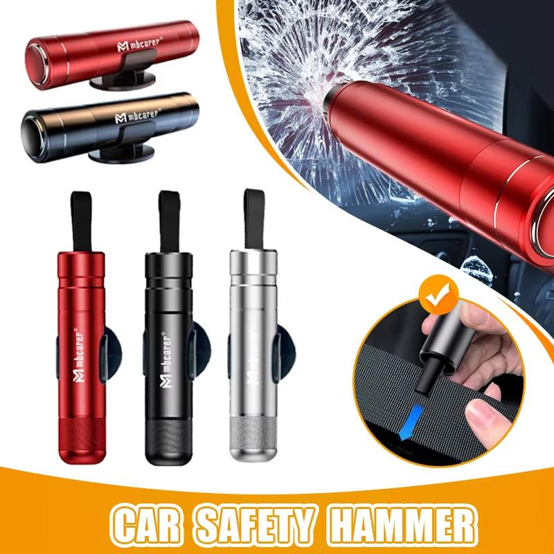 Car Safety Hammer Auto Emergency Glass Window Breaker Seat Belt Cutter Aluminum Alloy Life-Saving Car Emergency Escape Hammer