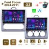Android Car Radio For Ford Focus EXI MT AT 2 3 Mk2 Mk3 2004-2011 With Button Knob Multimedia Player Navigation GPS Carplay 2+32GB