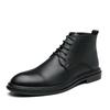 Fashion Winter Hot Selling Men's Leather Ankle Boots Lace Up High-end Business Short Boots High-quality New Men's Leather Casual Shoes