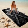 1PC Custom Name Axes Warrior Art Beach Towel Highly Absorbent And Sand-Resistant Towel for Swimming, Pool, Yoga, And Travel Lightweight