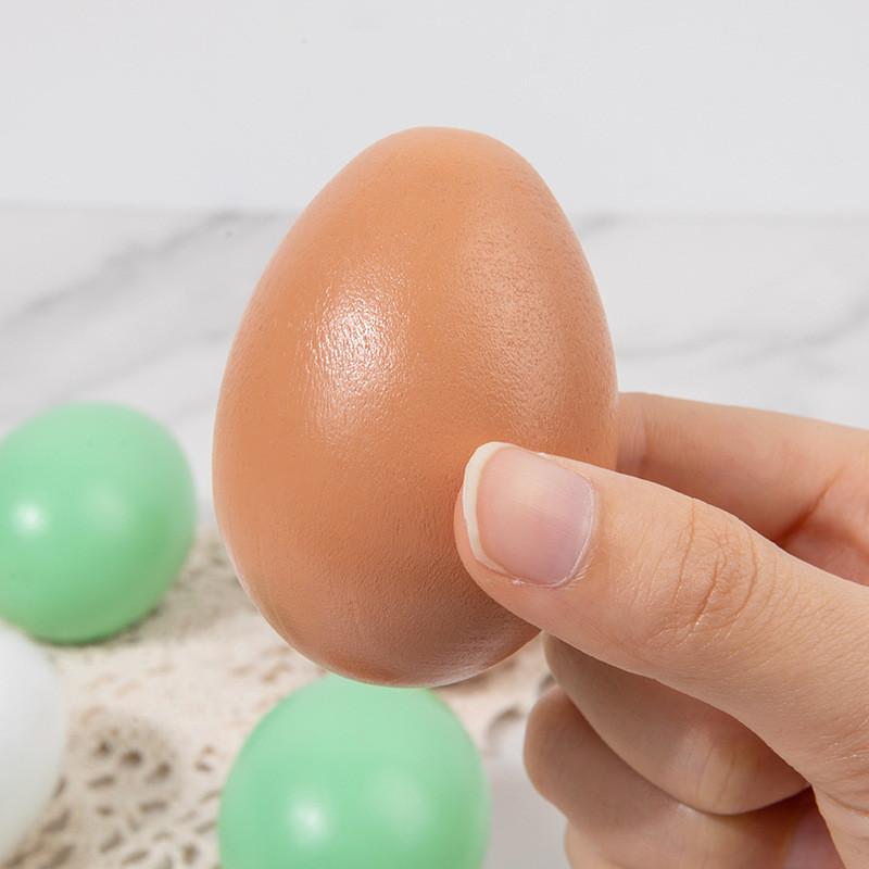 Деревянное Имитационное Яйцо Игрушка Сделай Сам Твердые Яйца для Рисования Украшение Ранний Подарок Образование
