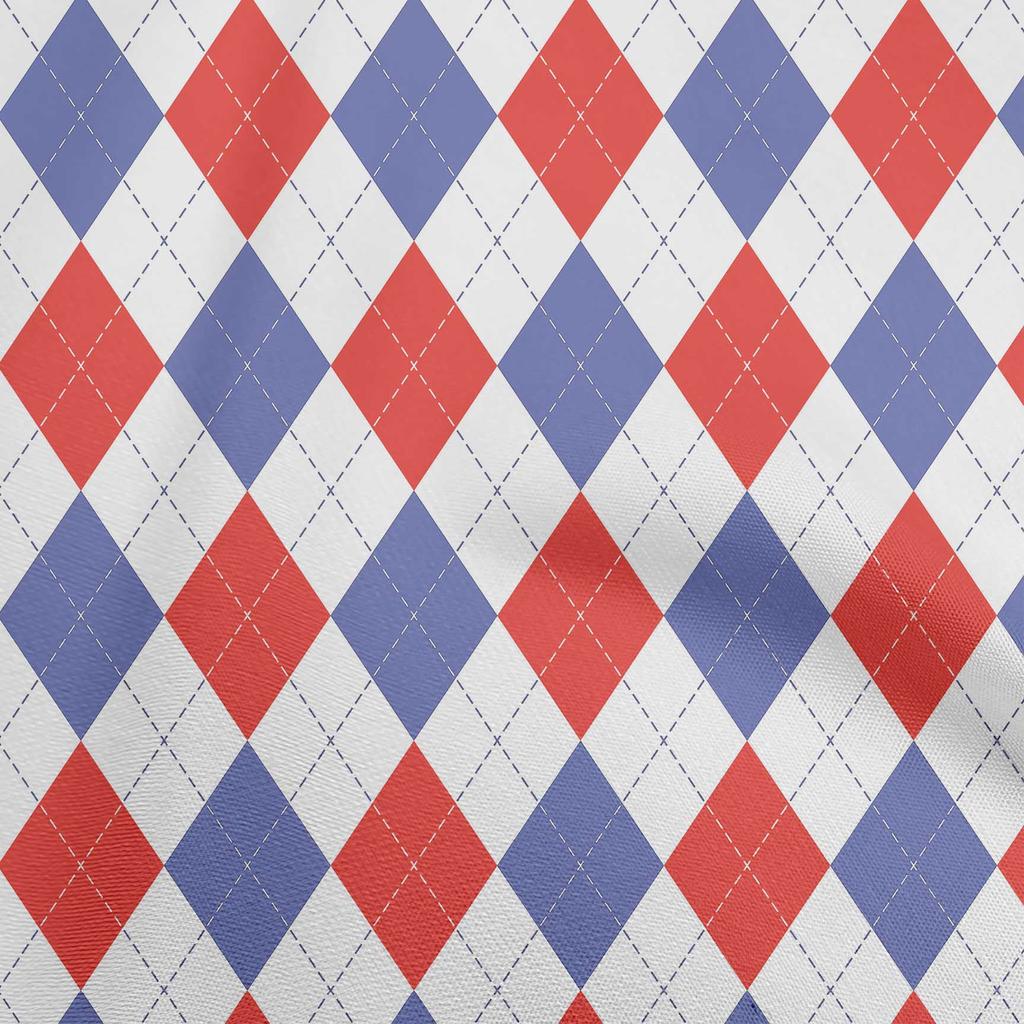 oneOone Cotton Flex Lime & Blue Fabric Check Argyle Dress Material Fabric Print Fabric By The Yard 40 Inch