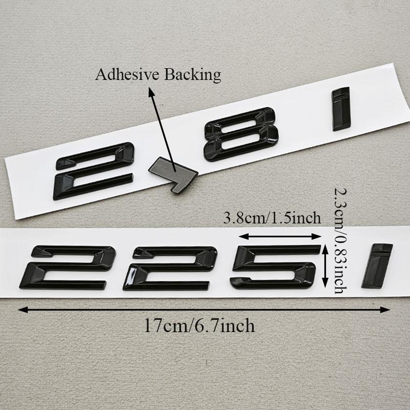 3D ABS Car Letters Rear Trunk Badge Logo 218i 220i 230i Sticker Emblem Decals For BMW F22 F23 218i 220i 225i 230i Tail Marking ia2