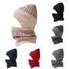 Men's And Women's Woolen Hat Fashionable Knitted Hat Scarf Two-piece Set