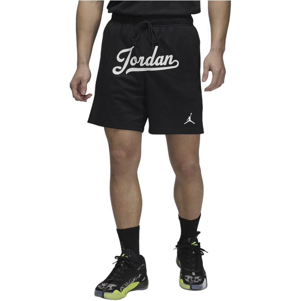 Jordan Flight MVP Letter Series Breathable Casual Shorts Men Shorts Black FN4662-010