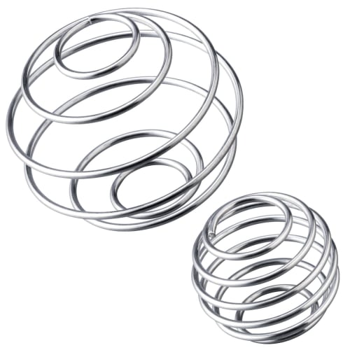 Comolife Whisk Shake Ball, Set of 2 (Large and Small), Protein Whisk, Stainless Steel, Stirring Ball for Shakers