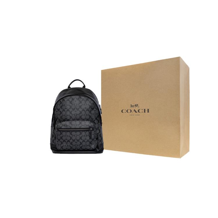 COACH West Backpack In Signature Canvas Black 2736-QBAF4