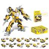 2020 New Product 2 Change 12 In 1 Urban Engineering Assembly Car Educational Toy Diy Fighting Interchangeable Plastic Robot Birthday Toy