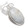Лунный камень Драгоценный камень Ручной работы 925 Стерлинговое серебро Ювелирное изделие Подвеска 2.01" m1D54