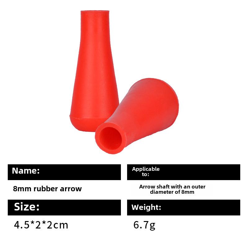 6/7/8 мм Резиновые Круглые Наконечники для Стрел для Лука, Колчан для Метательных Стрел и Мишенная Головка.