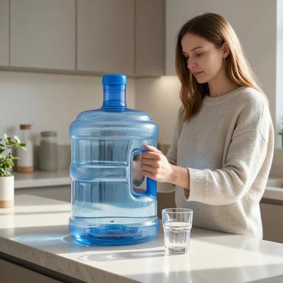 Многоразовая прочная бутылка для воды в виде ведра, экономичная по пространству, с герметичным контейнером для воды для дома, офиса, аварийного использования