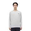 Li-Ning Однотонная дышащая футболка с длинным рукавом и круглым вырезом для мужчин ATLW017-4