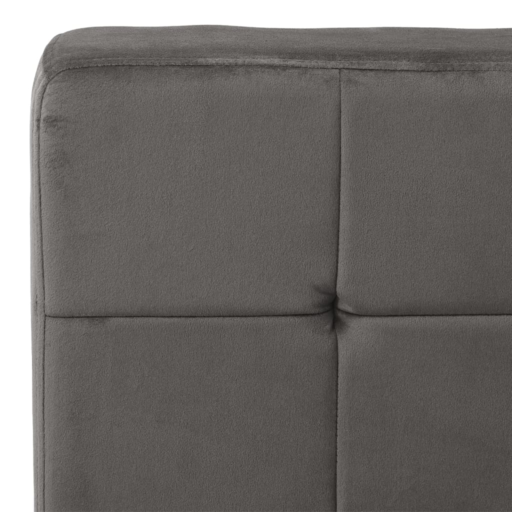 Vidaxl Fotel, 65X79X87 Cm, Ciemnoszary, Obity Aksamitem