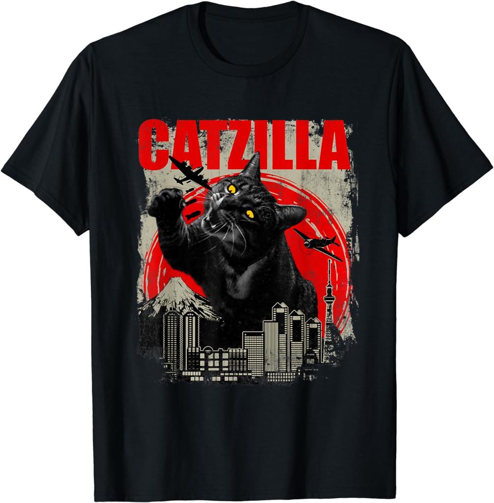 Catzilla Funny Cat Lover Kitten Kitty Unisex T-Shirt