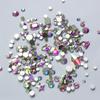 250pcs Craft DIY Mix Gems Flatback Big Rhinestone Facets Normal Crystal Rhinestone Strass Nail Art Decorations