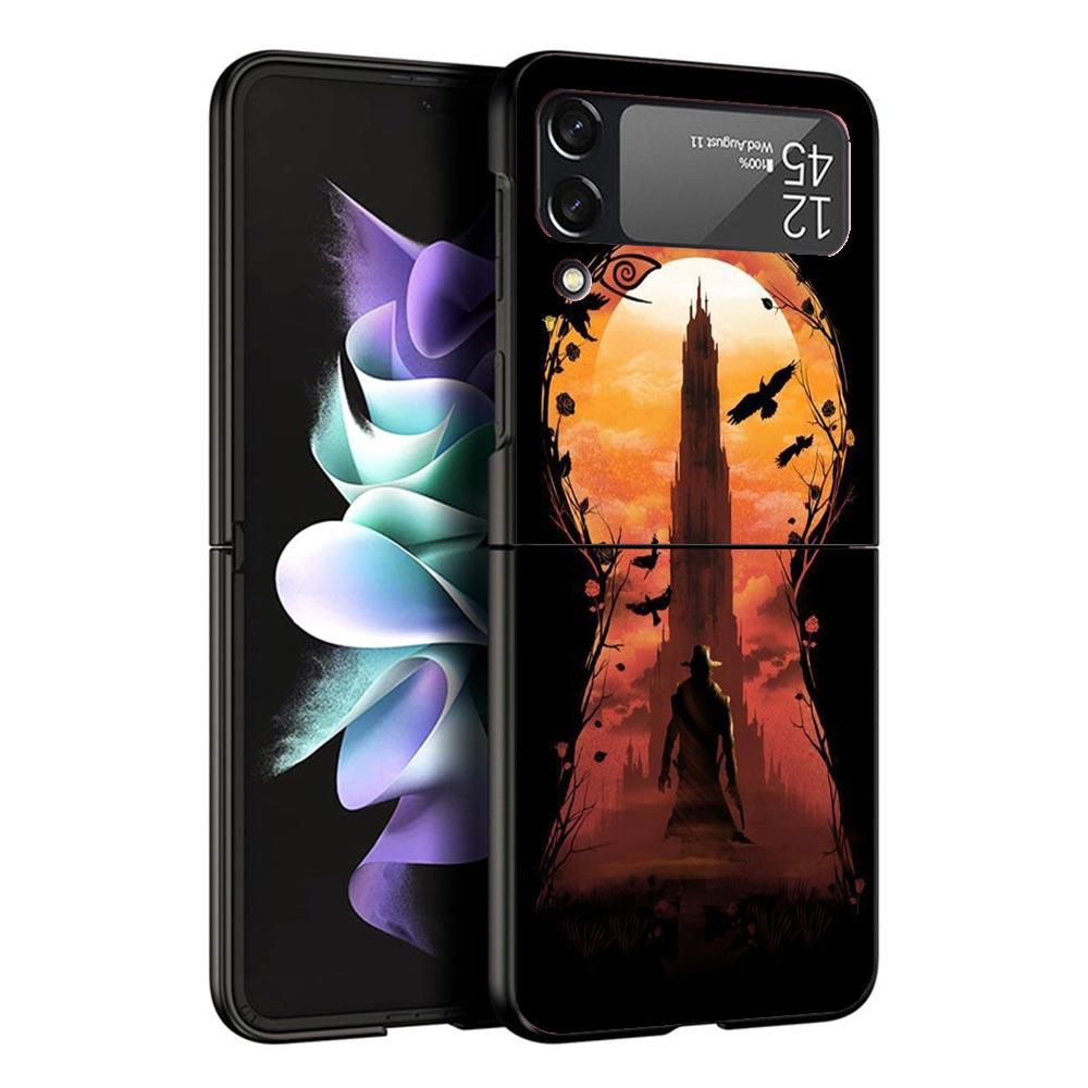 Stephen King The Dark Tower Black Phone Case For Samsung ZFlip7 ZFlip6 ZFlip5 ZFlip4 ZFlip3 5G Hard Protective Galaxy Z Flip 3 4