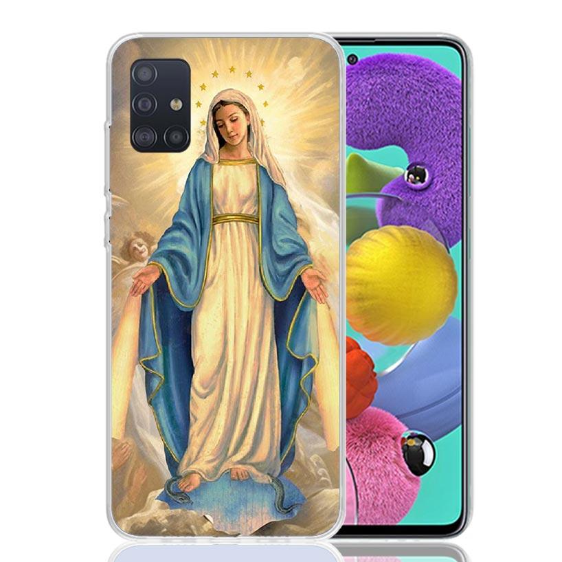 Virgin De Guadalupe Virgen Mary Phone Case For Samsung Galaxy A52 A32 A22 A12 A02S A50S A30S A51 A31 AA71 Note 20 Ultra 10 S10 P