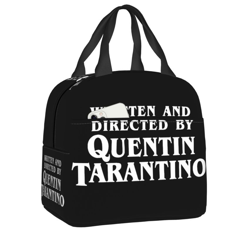 Custom Vintage Film Quentin Tarantino Lunch Box Pulp Fiction Kill Bill Thermal Cooler Food Insulated Lunch Bag Portable Tote Bag