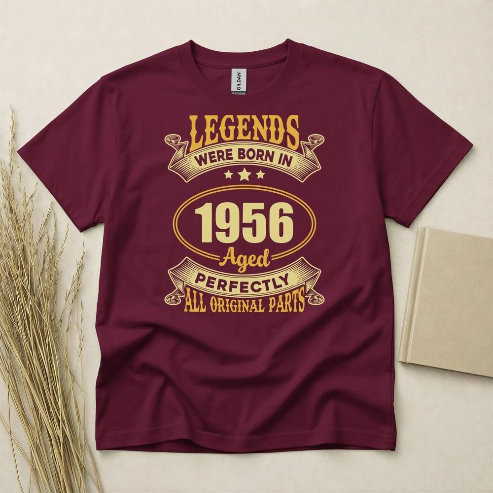 70th Birthday Tshirt Born In 1956 70 Years Old Gifts Legends Aged Perfectly Tee