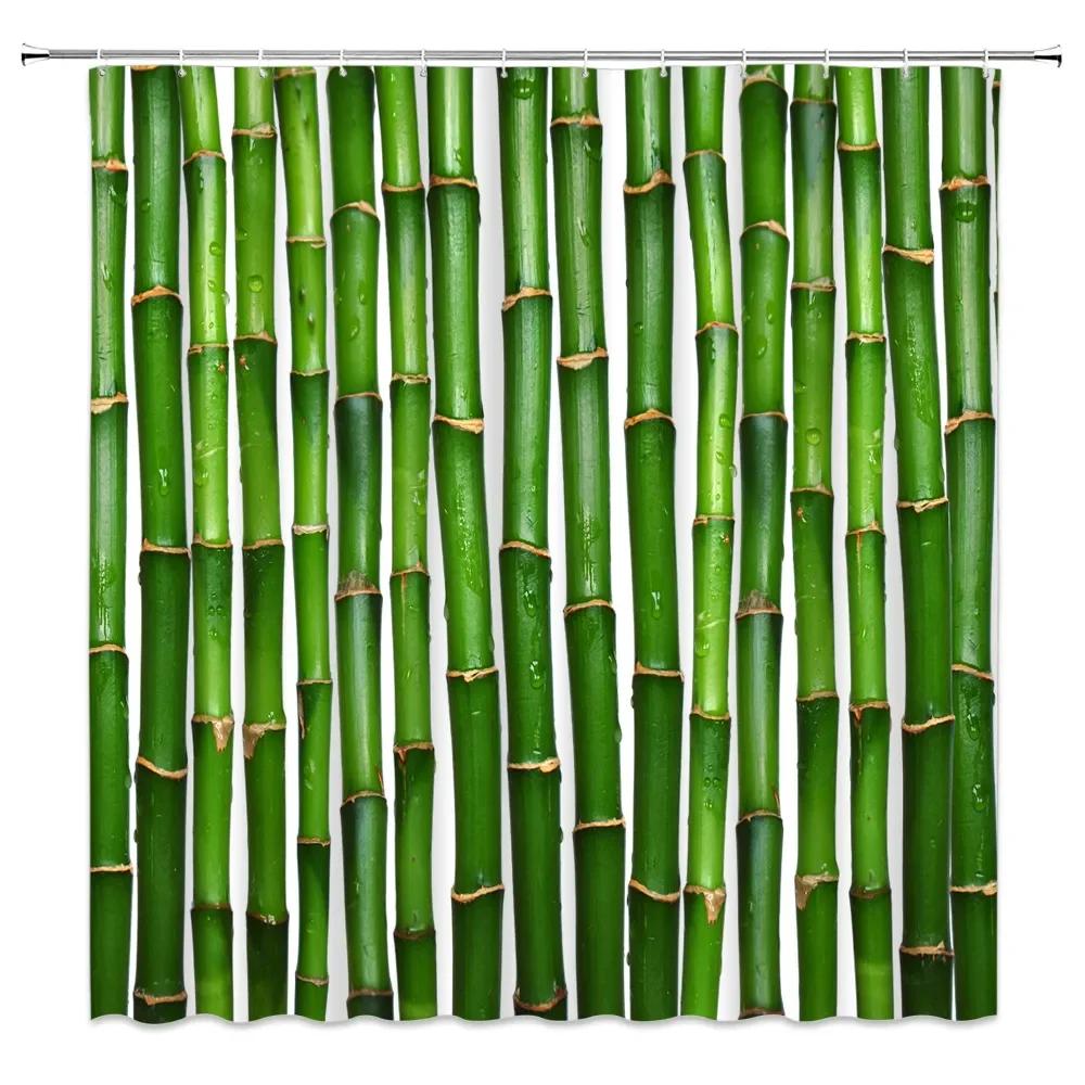 Занавеска для душа Panda Bamboo, Мультяшная Смешная Милая Голубое Небо Радуга Дети Бамбуковый Лес Животные Птицы, Декоративные Ткани для Ванной