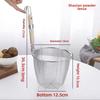 Stainless Steel Noodle Funnel Thickened Fine Mesh Sieve Spoon  Kitchen Gadgets