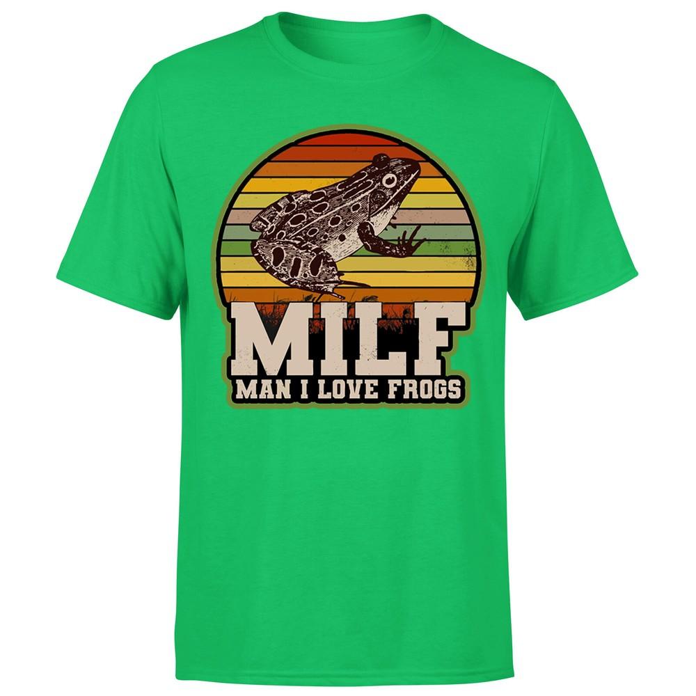 Amphibian Vintage Milf Unisex I Love Frogs Unisexs TshirtP1OrA