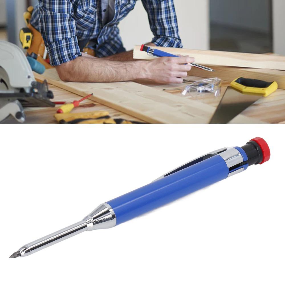 Deep Hole Tip Mechanical Carpenter Pencil Long Nose Tip Construction Pencil For Woodworking