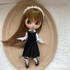 Одежда для кук blythe OB22 OB24 Azone Платье Мода для кукол Blythe Черный Комплект Кукла для переодевания Игрушка Элегантные Милые Аксессуары Подарки для девочек
