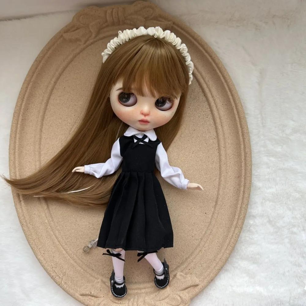Одежда для кук blythe OB22 OB24 Azone Платье Мода для кукол Blythe Черный Комплект Кукла для переодевания Игрушка Элегантные Милые Аксессуары Подарки для девочек
