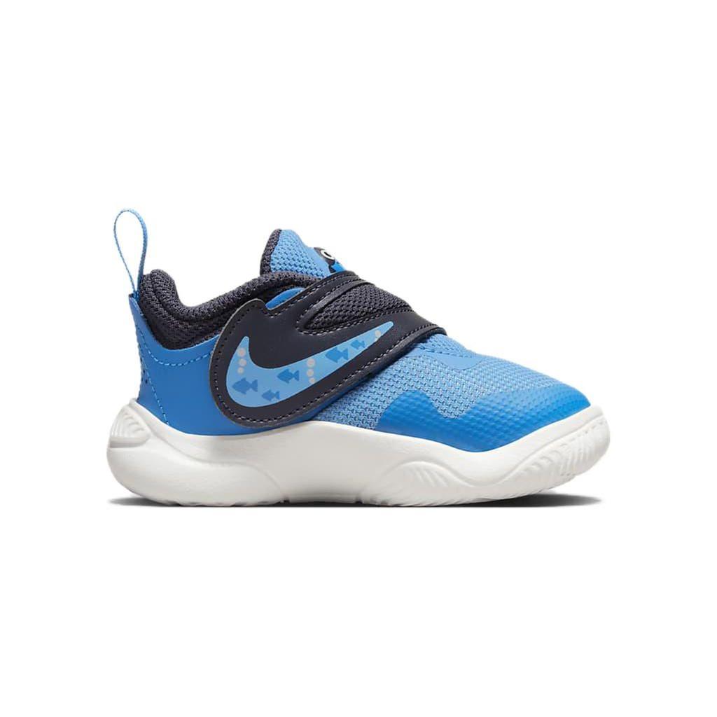 Nike Team Hustle D 11 Lil TD Прочные низкие детские кроссовки Синий Белый DV8993-400