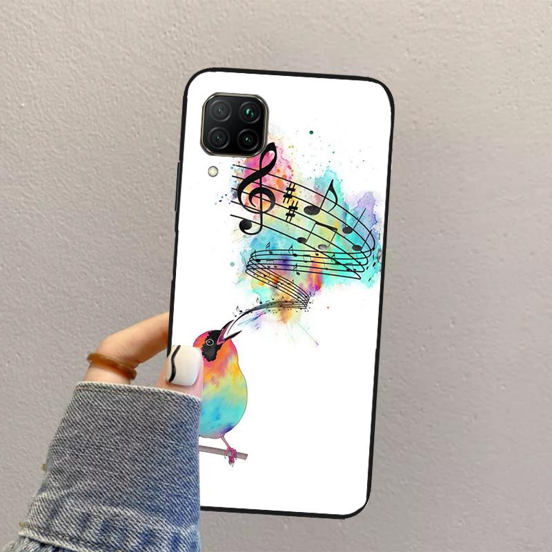 Музыкальная нота Музыкальная нота Для Huawei Nova Y73 Y72 Y61 Y91 Y70 Y60 Y90 12s 12i 11i 8i 9 10 SE P30 P40 Lite P60 Pro Чехол